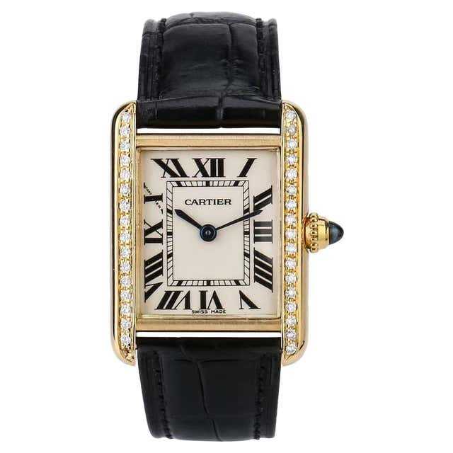 Cartier
tank francaise 18kt yellow gold diamond ladies watch