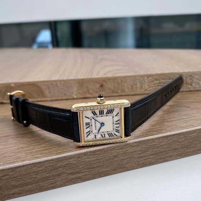 Cartier
tank francaise 18kt yellow gold diamond ladies watch