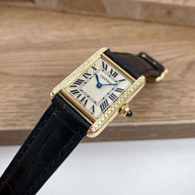 Cartier
tank francaise 18kt yellow gold diamond ladies watch