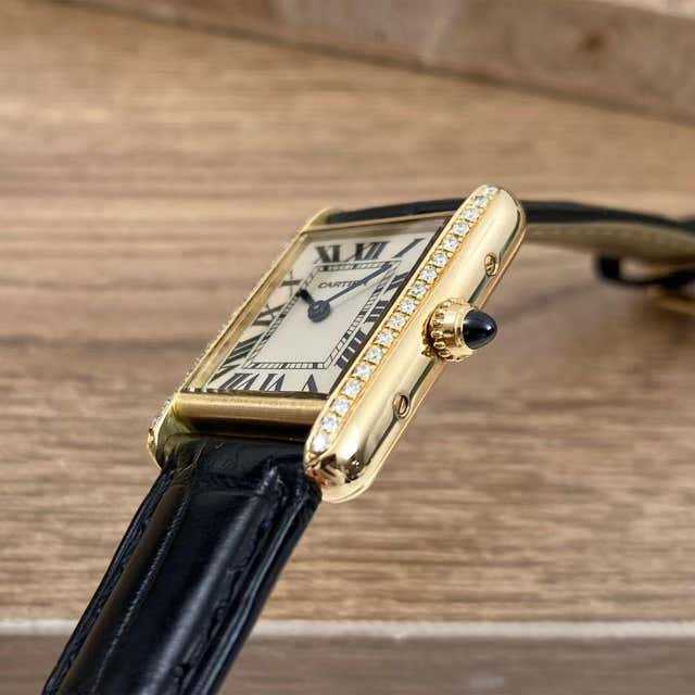 Cartier
tank francaise 18kt yellow gold diamond ladies watch