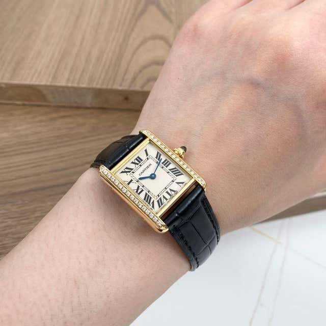 Cartier
tank francaise 18kt yellow gold diamond ladies watch