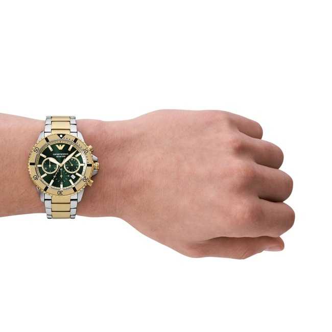 Empôriô Arm@ni Diver Chrono Bicolore / Vert