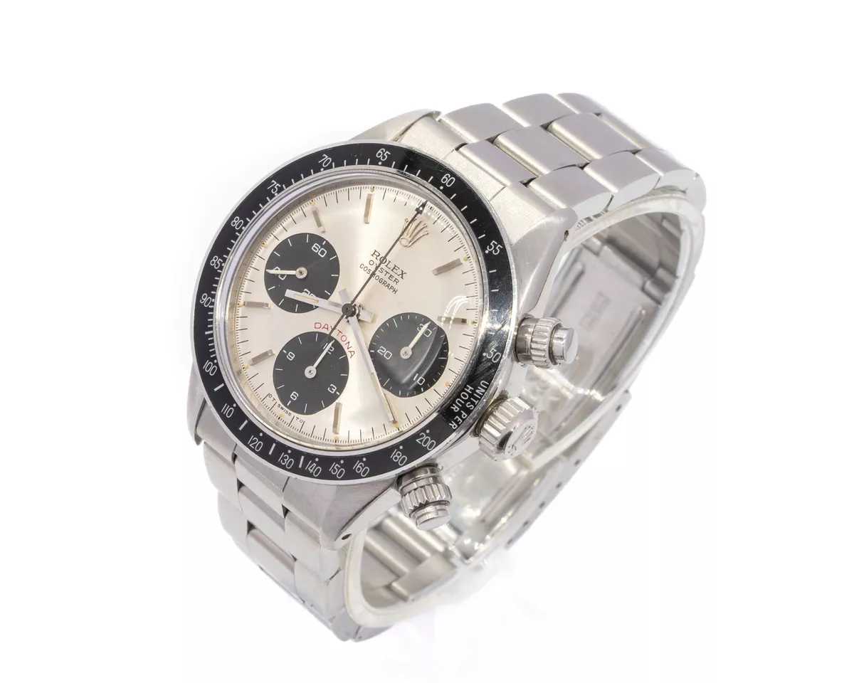 Grande montre à remontage manuel vintage RLX Daytona 6263 rouge en acier inoxy