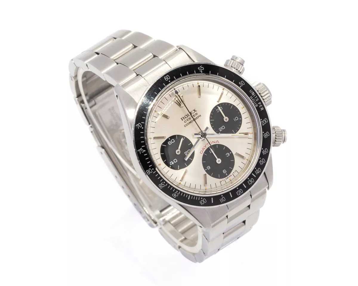 Grande montre à remontage manuel vintage RLX Daytona 6263 rouge en acier inoxy