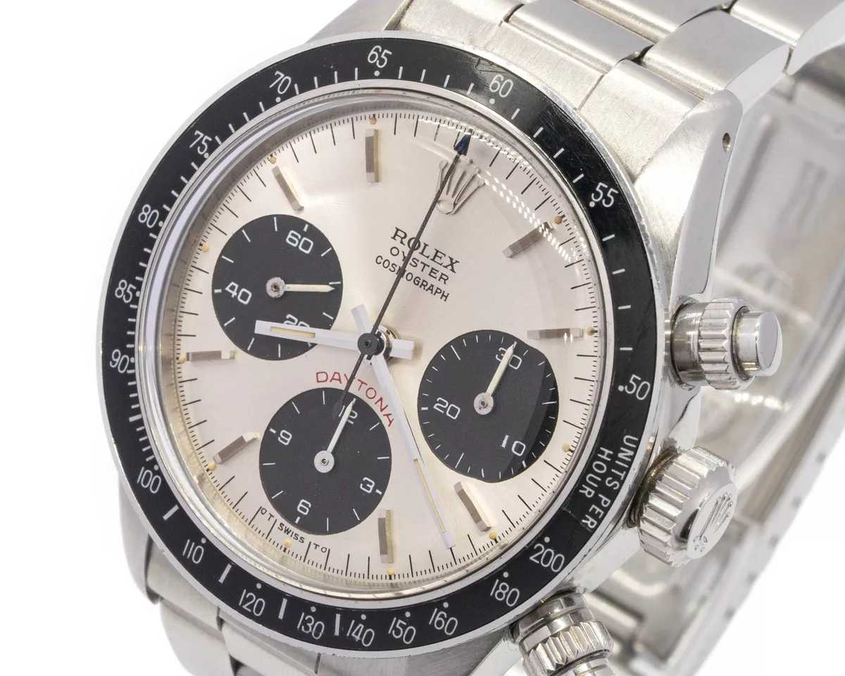 Grande montre à remontage manuel vintage RLX Daytona 6263 rouge en acier inoxy