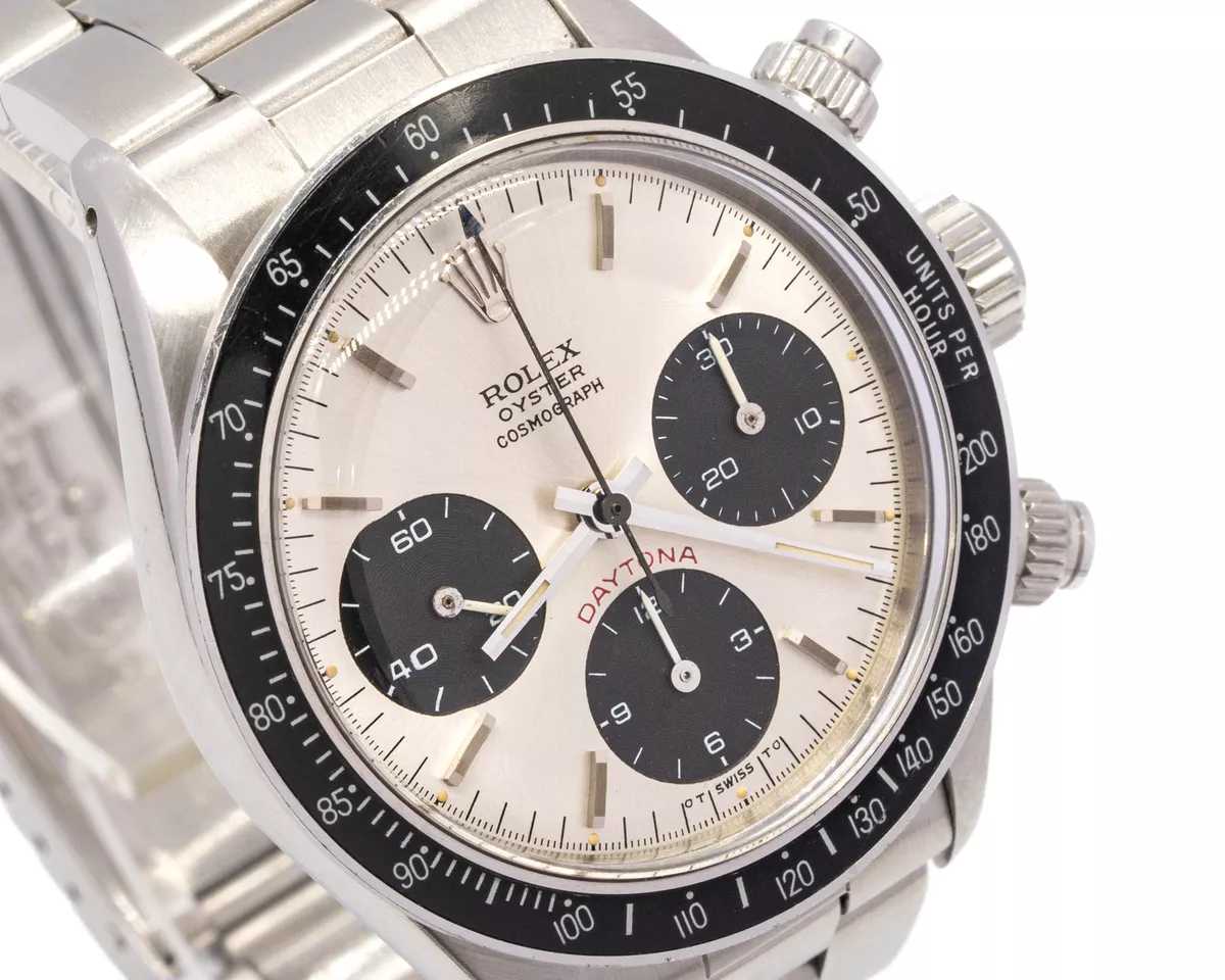 Grande montre à remontage manuel vintage RLX Daytona 6263 rouge en acier inoxy