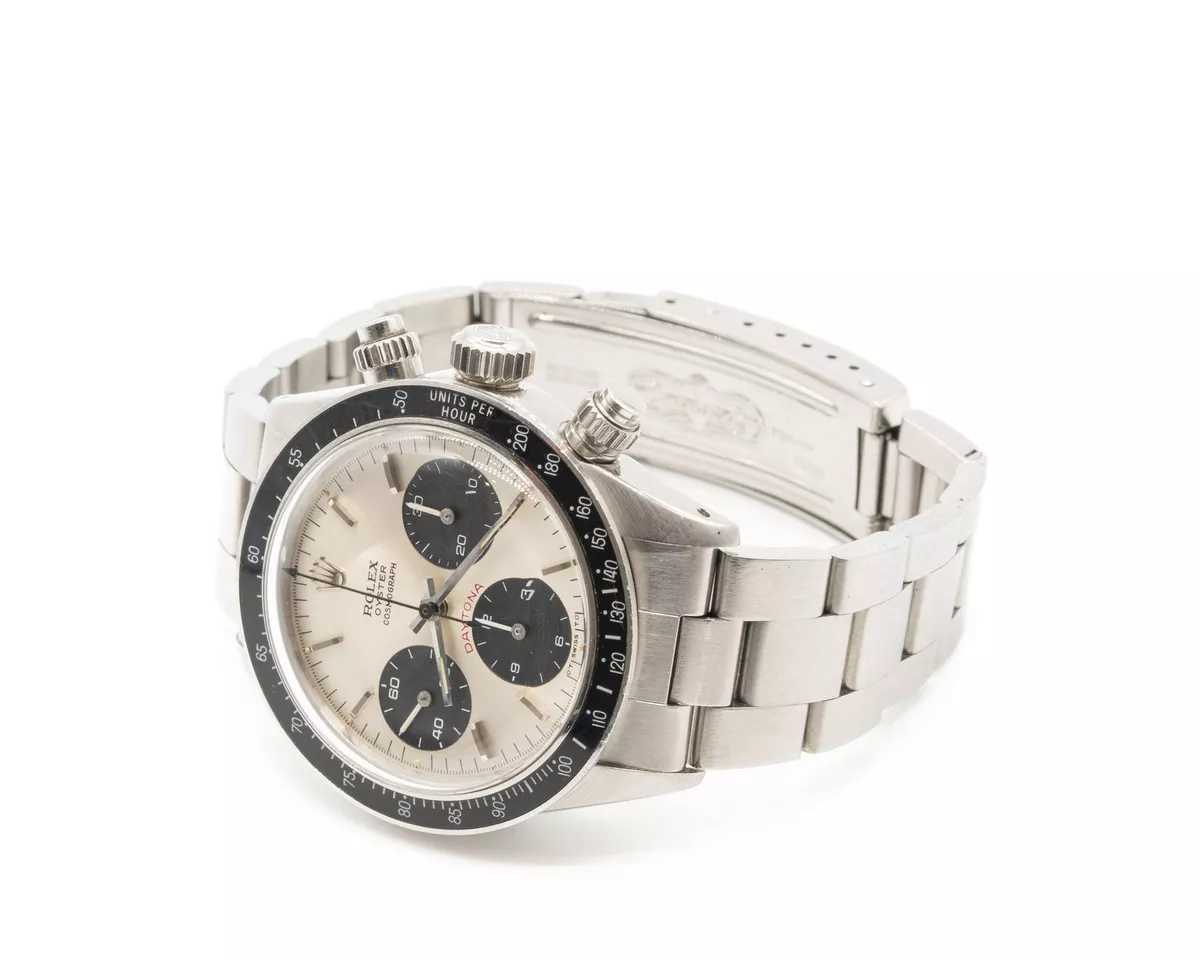 Grande montre à remontage manuel vintage RLX Daytona 6263 rouge en acier inoxy