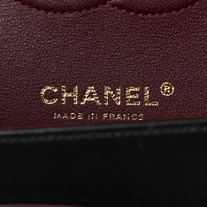 CH@NEL
Lambskin Quilted Medium Double Flap Black