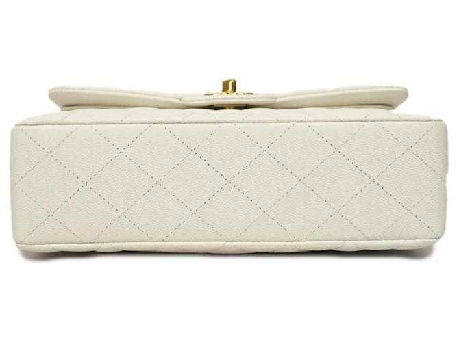 Ch@nel Sac à épaule caviar blanc