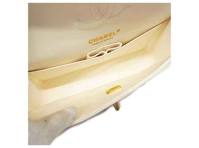 Ch@nel Sac à épaule caviar blanc