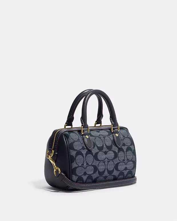 Co@ch Mini Rowan Crossbody In Signature Chambray