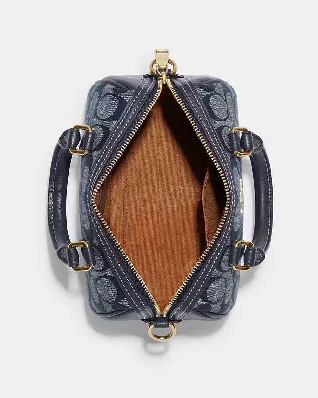 Co@ch Mini Rowan Crossbody In Signature Chambray