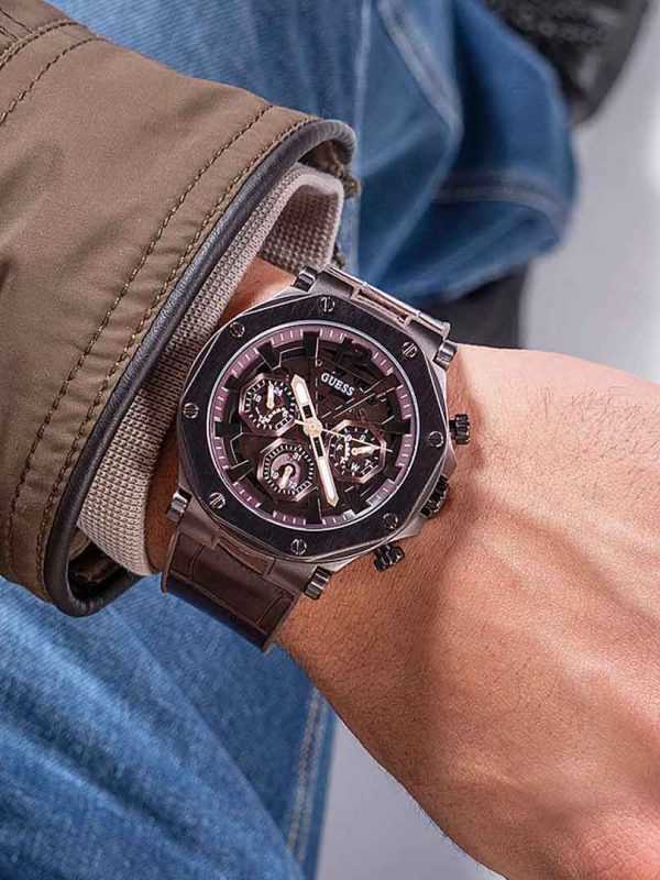 GÛESS Mens Edge Multi-function Watch, GW0492G2