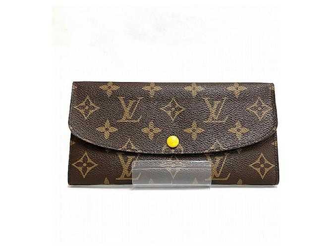 LV Portefeuille long Emilie Monogram Marron