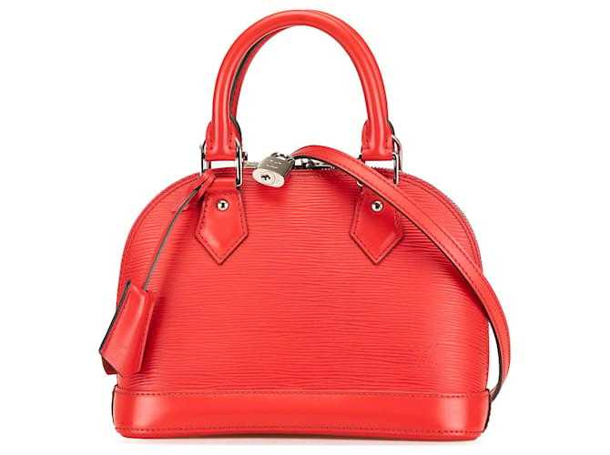 LV Sac à main Epi Alma BB rouge