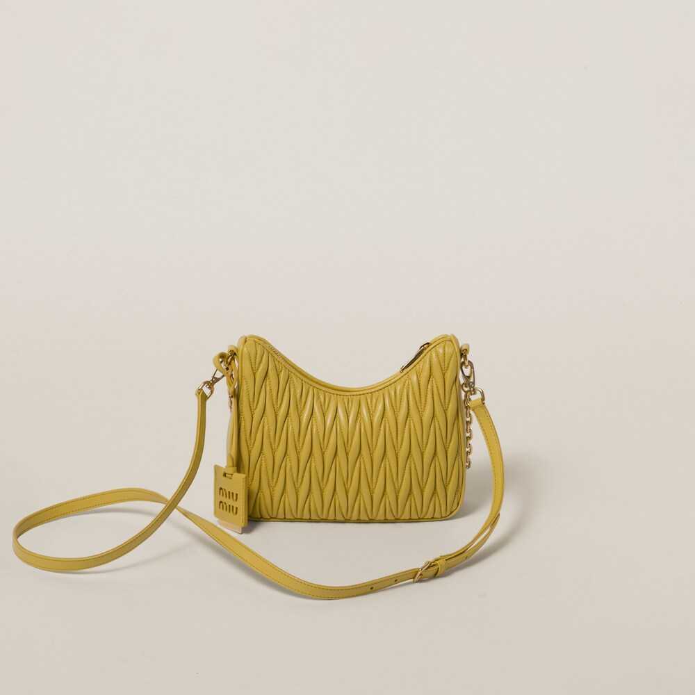 MIÛ MIÜ Wander matelassé nappa leather
