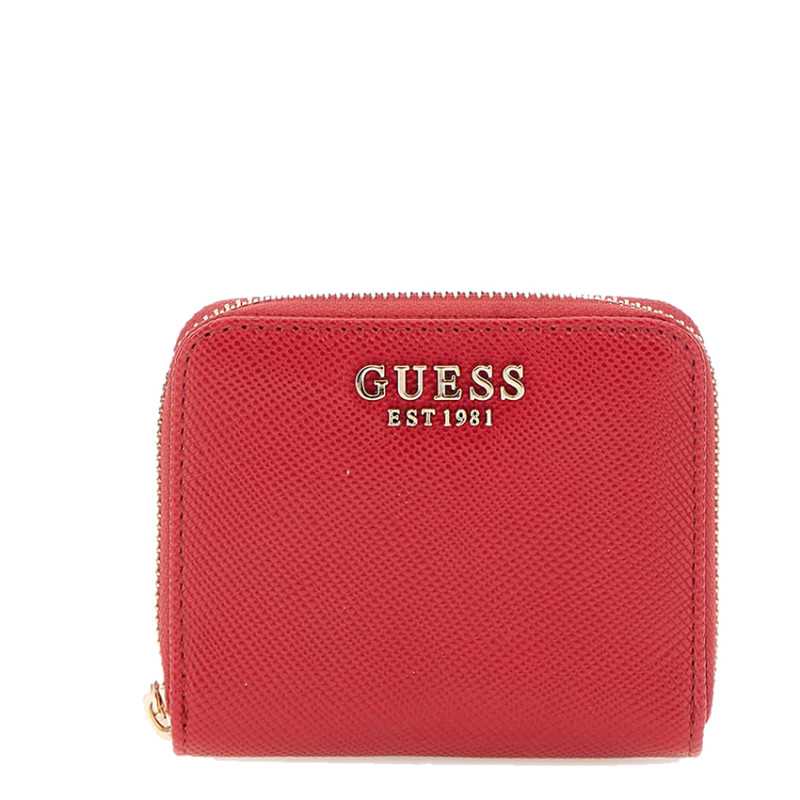 Gûess Laurel Mini Portefeuille Saffiano Red