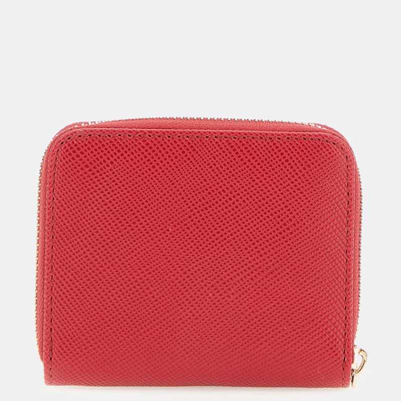 Gûess Laurel Mini Portefeuille Saffiano Red