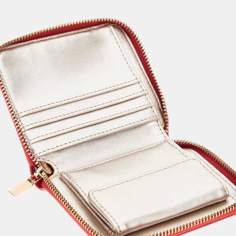 Gûess Laurel Mini Portefeuille Saffiano Red