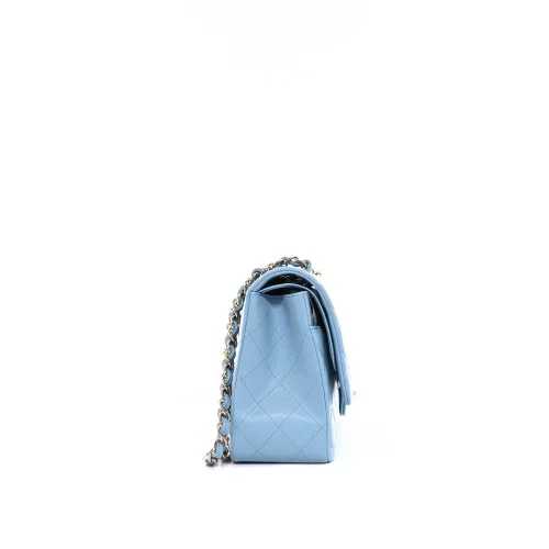 Ch@nel
Sac porté épaule Jumbo Chanel Veau Caviar Bleu Clair