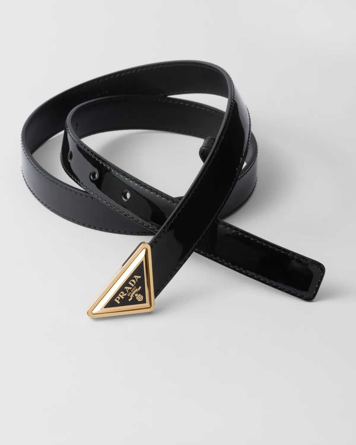 Pr@da Patent leather belt