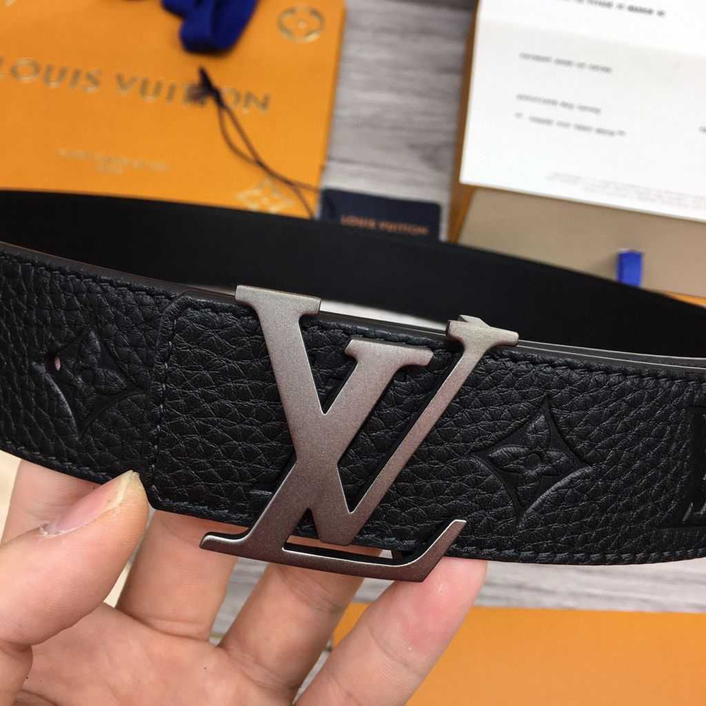 LV Initiales Ceinture, Noir