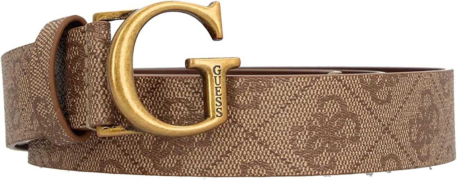 GÛESS BW7782VIN30 Women's Didi Rev & Adjust Latte 4G Belts (Lattee, Medium)