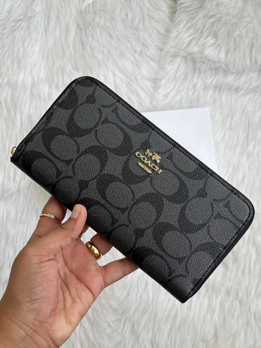 Co@ch Portefeuille Accordéon Zippé En Jacquard Exclusif