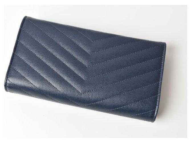 S@int L@urent Portefeuille long Yves bleu marine foncé