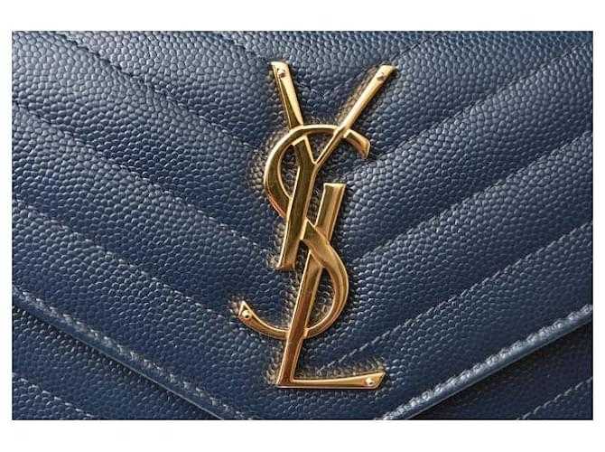 S@int L@urent Portefeuille long Yves bleu marine foncé