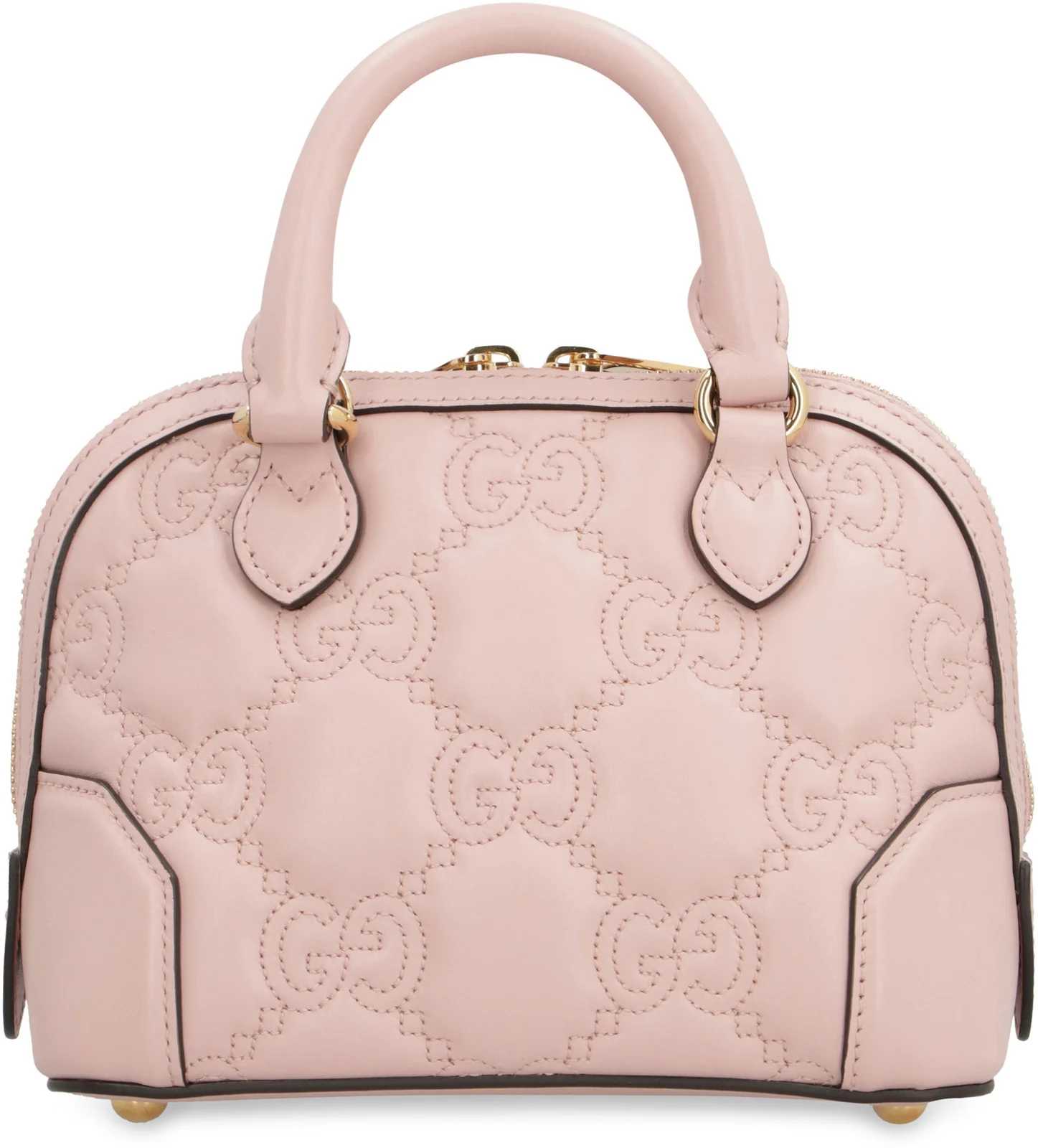 GG Logo Plaque Quilted Shoulder Bag