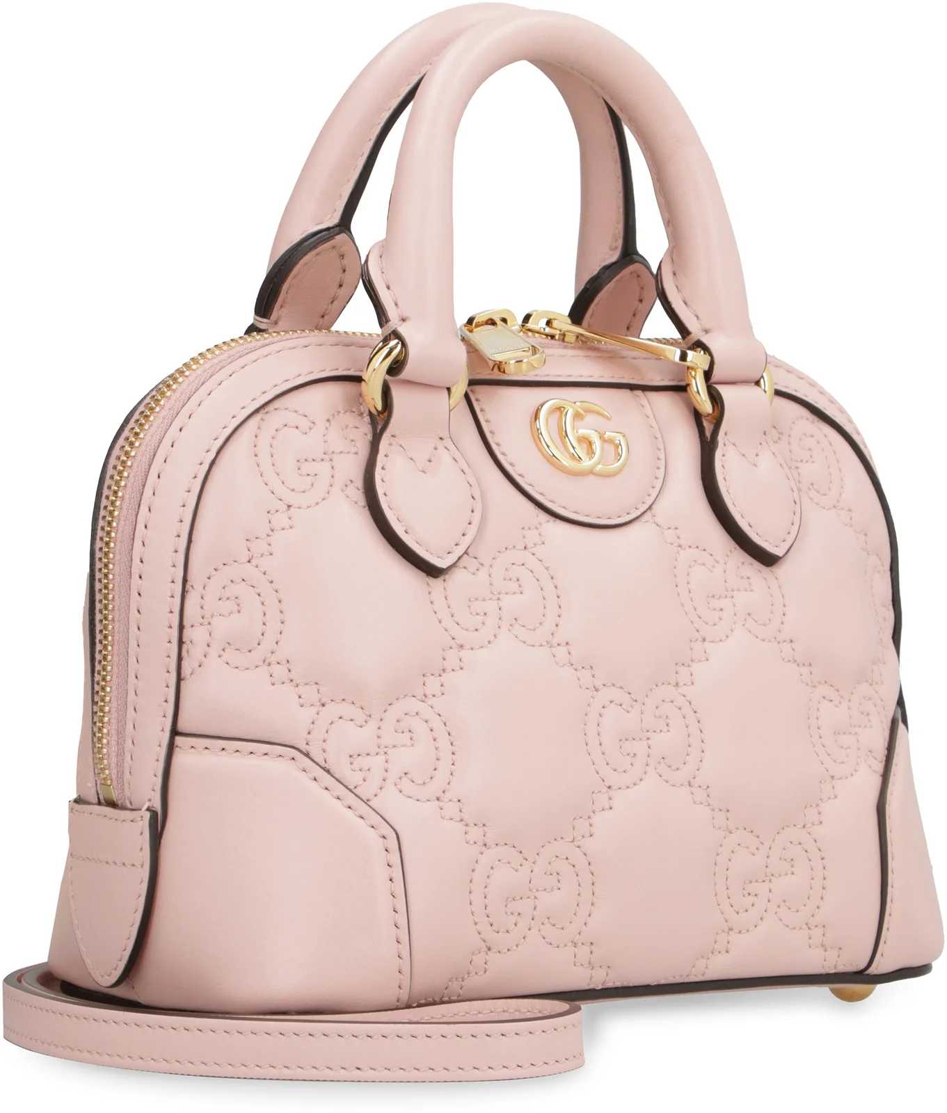 GG Logo Plaque Quilted Shoulder Bag
