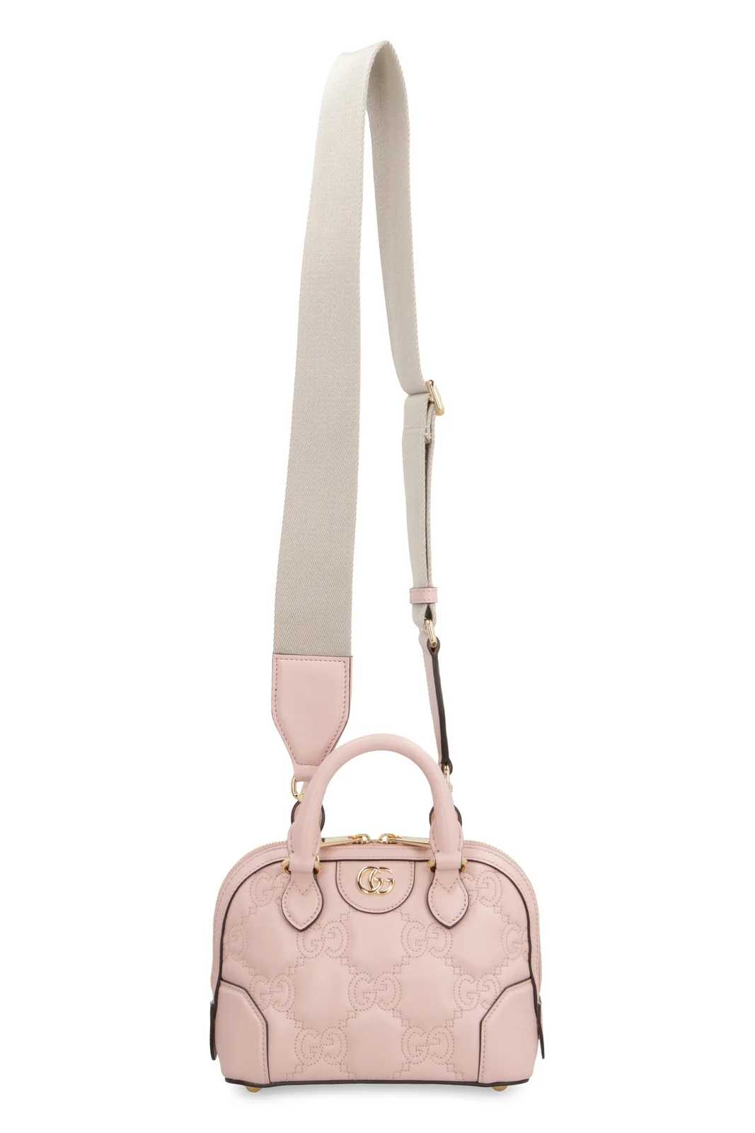 GG Logo Plaque Quilted Shoulder Bag
