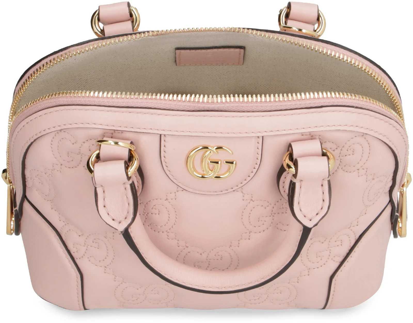 GG Logo Plaque Quilted Shoulder Bag
