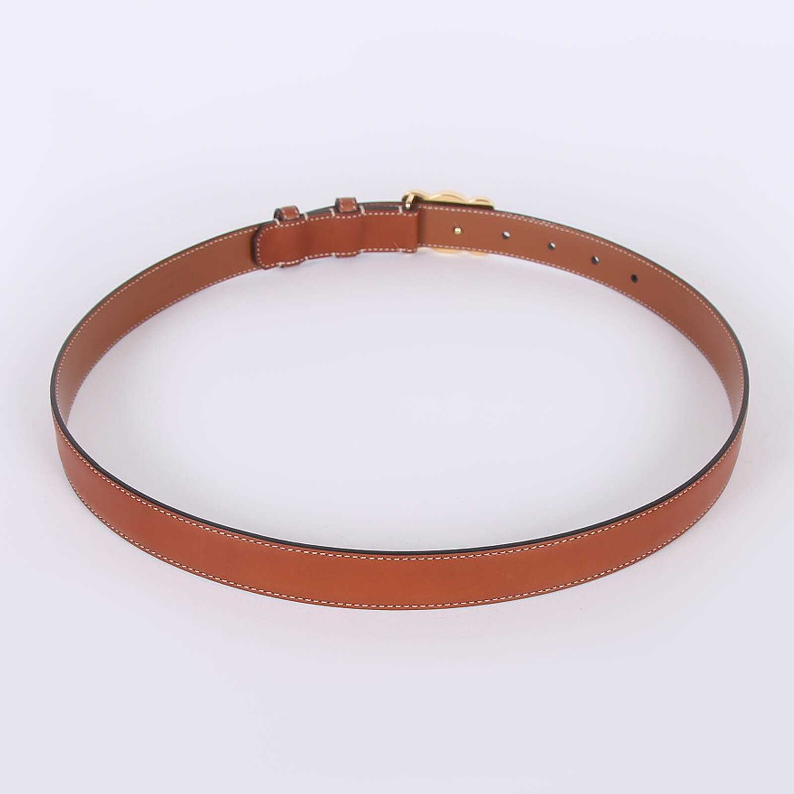 Cêlinë
Triomphe Medium Taurillon Natural Calfskin Belt Tan 85