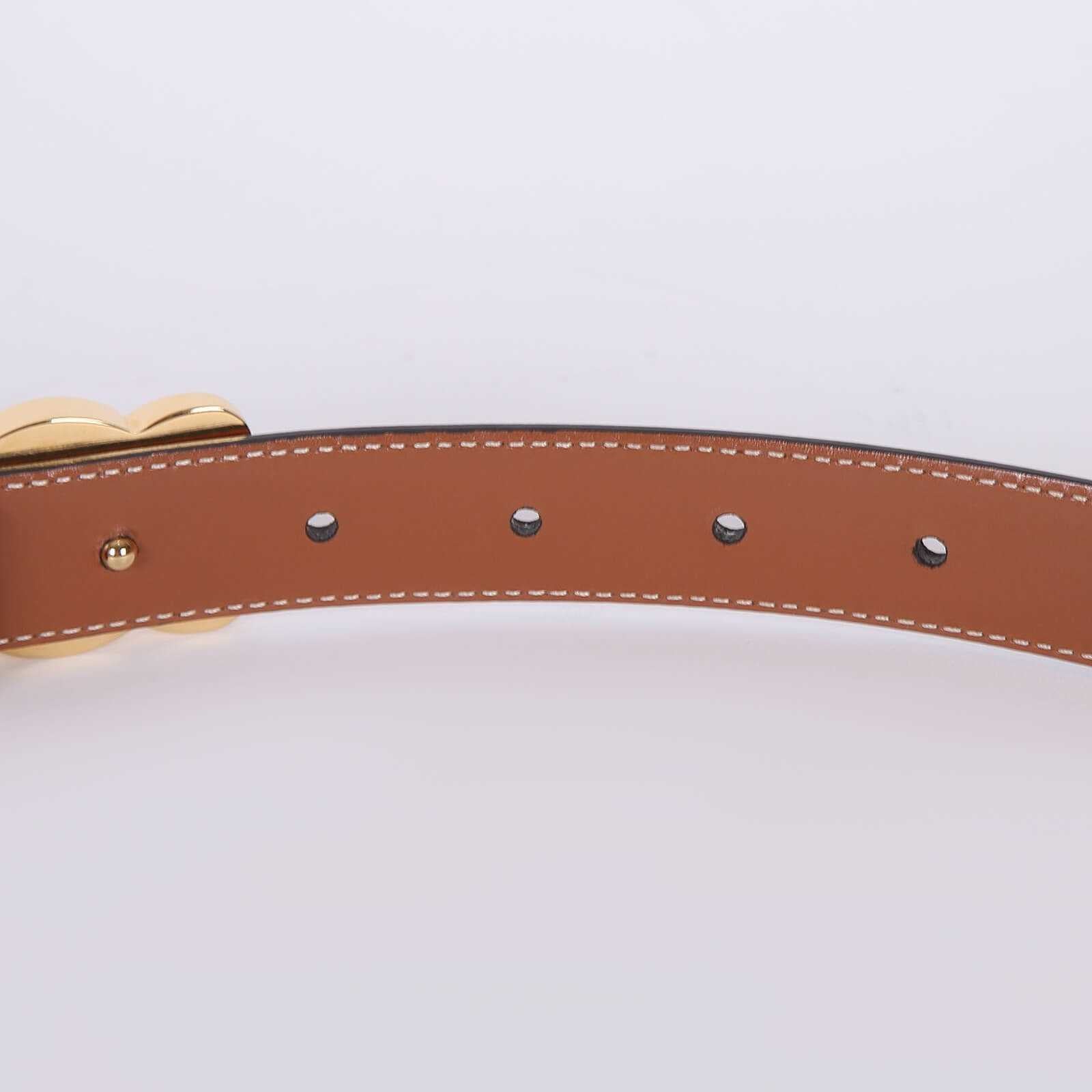 Cêlinë
Triomphe Medium Taurillon Natural Calfskin Belt Tan 85