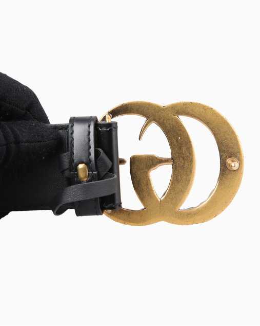 Cinto GG Crystal Double G Pretoria en cuir