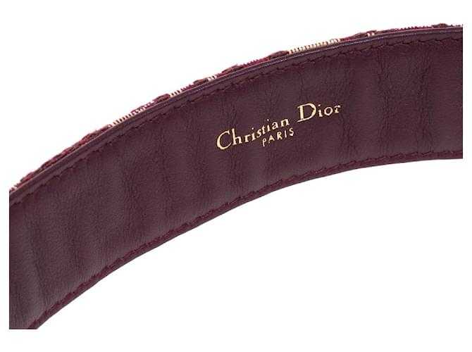 Di*r
Ceinture 80 Diorquake Dior Toile rouge en cuir