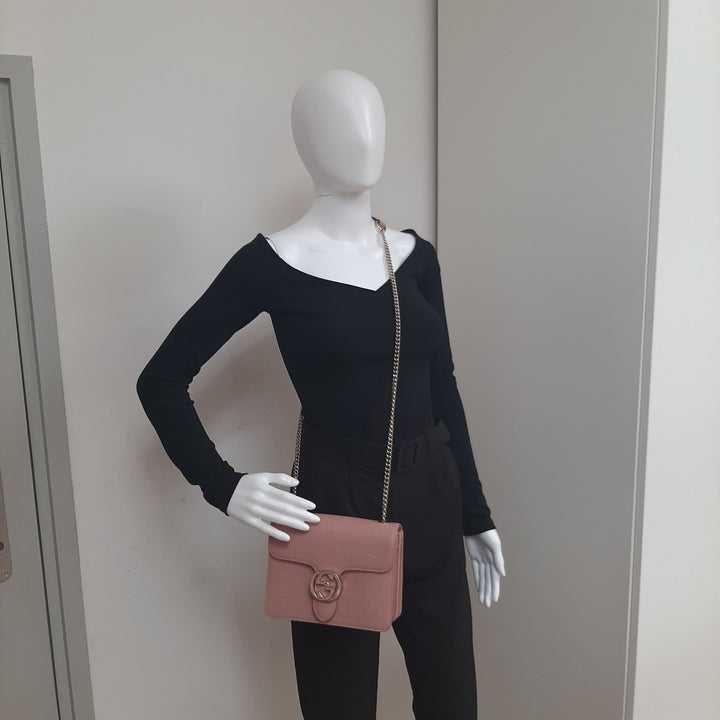 GG Sac à bandoulière imbriqué rose