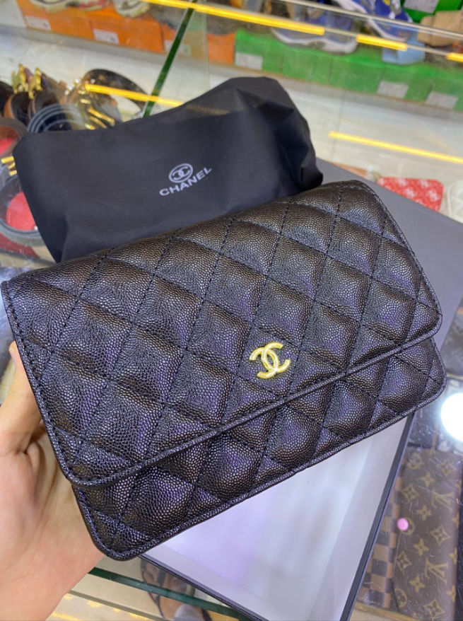 Ch@nel Sac bandoulière wallet on chain timeless/classique