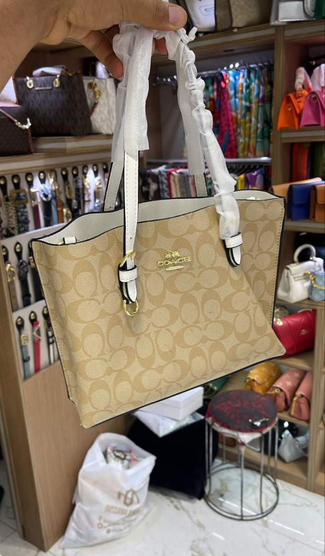 Co@ch Sac Cabas Mollie 25 En Toile Signature