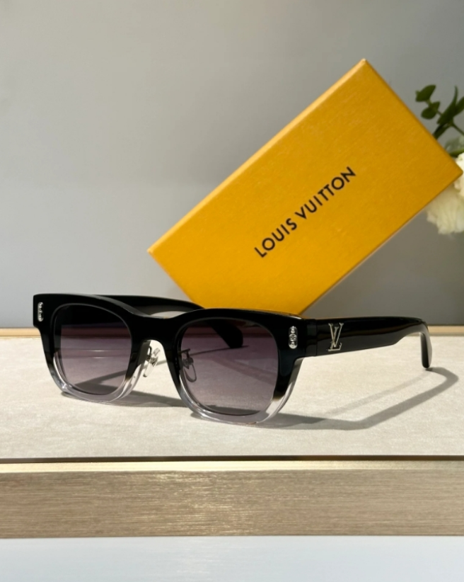 L&V Z2184U New LV Confidence Square Round Sunglasses pour femmes ✨
