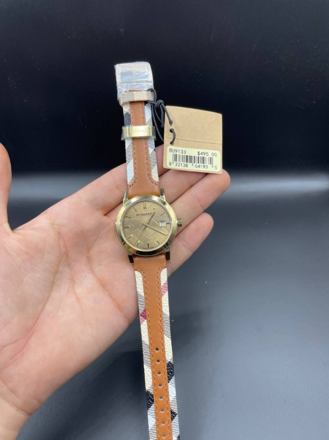The City Bûrberrÿ Women’s Heritage Leather Watch, Haymarket Leather Ladies BU9133
