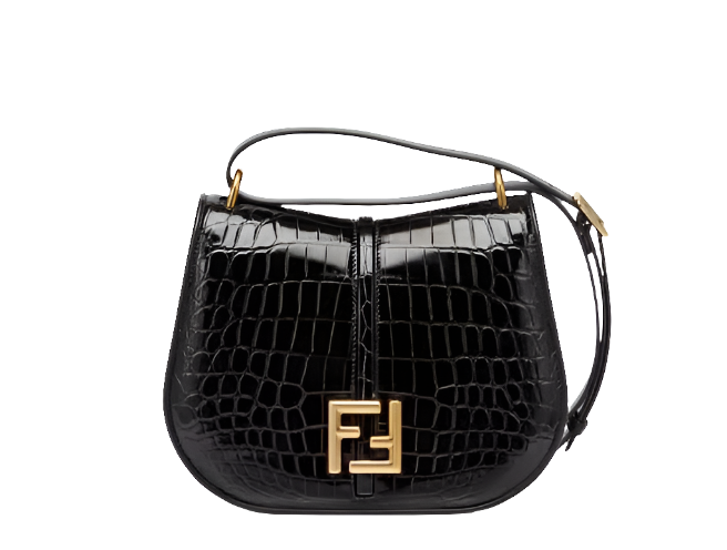 Fêndï C’mon Black crocodile leather bag For Women