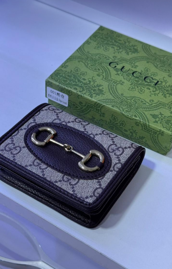 GG Horsebit 1955 card case wallet
