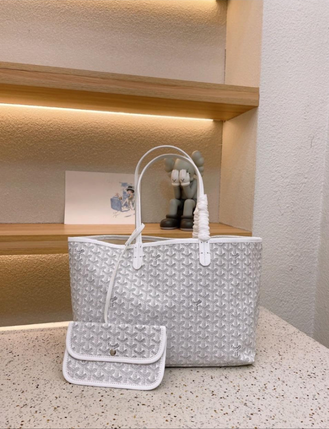 Gôyard White Saint Louis PM Tote RJC1232