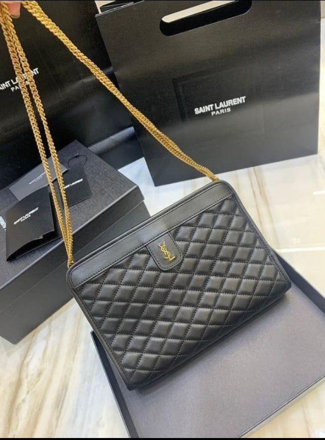 S@int L@urent Victoire Baby Clutch Shoulder Bag in Black