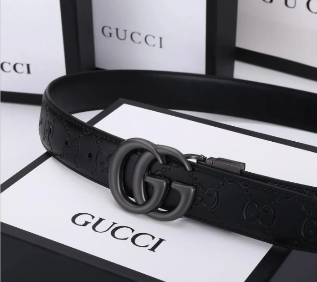 GG PRINTED BLACK AND BLACK PREMIUM QUALITY BELT