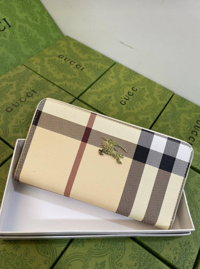 Portefeuille à fermeture éclair longue pour femme élégant