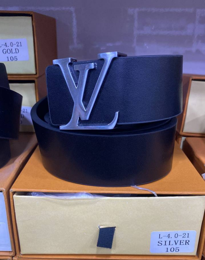 LV Initiales Leather Reversible Belt Black and Brown